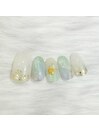 シャーベットカラーのニュアンス