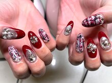 ネイルサロンブリス(nail salon Bliss)/☆色気漂うツイードネイル☆