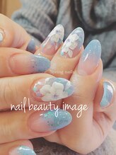ネイル ビューティー イメージ(nail beauty image)/スカルプ＋ジェル手描きアート