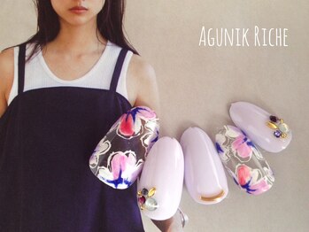アグニークリッシェ(Agunik Riche)/【フラワーネイル】