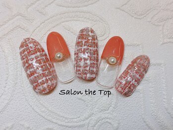 ピンクツイード柄