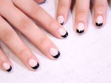 ラルネイル 大宮(Lull. nail)/＊BLACK＊フレンチ＊