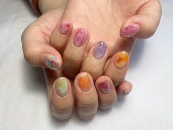 ユージューネイルルーム(UJU nail room)/レインボーネイル