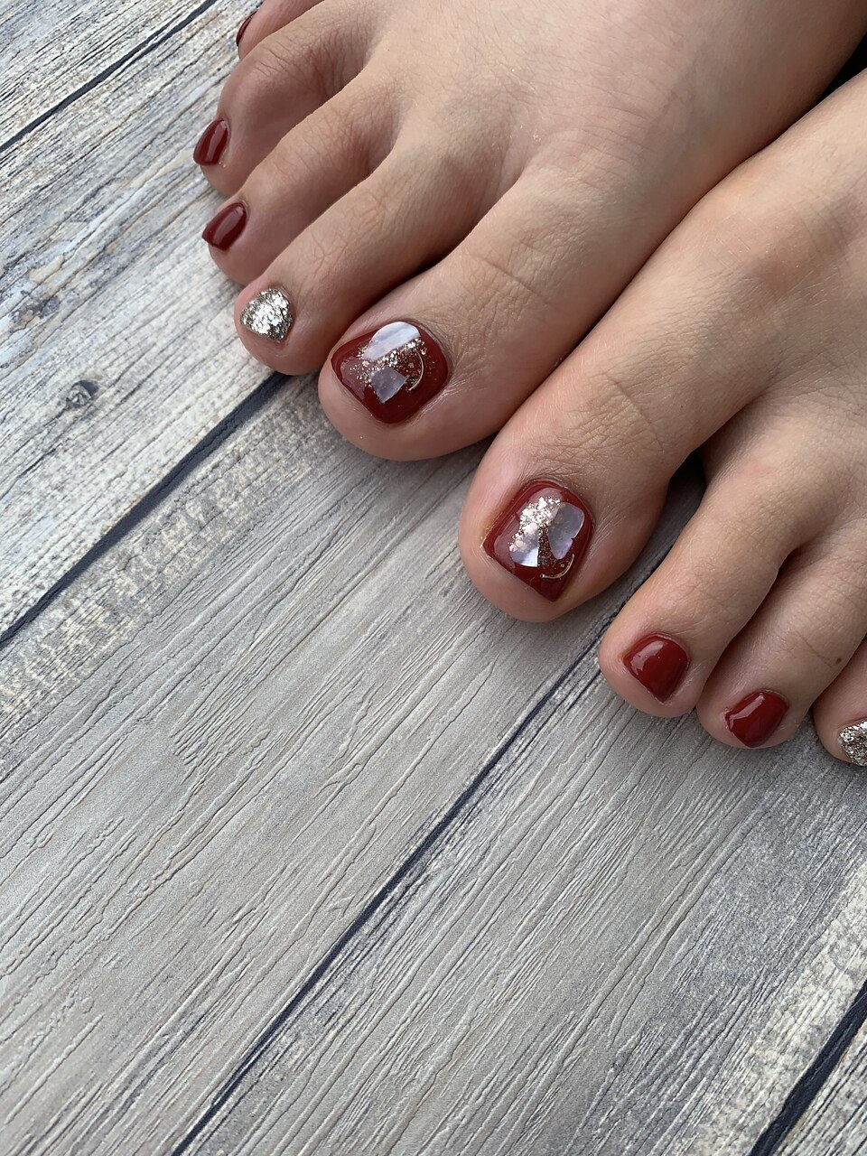 フットネイル：PG005437933｜ネイルズビー 国府店(Nail's be)のフォト