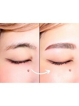 アイブロウメニューがあるサロン