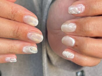 ニュアンスネイル/冬ネイル