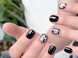 冬ネイル/ツイード/ワンホン