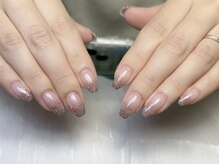カナネイル(KANA.nail)/ラメグラデーションネイル