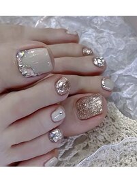 フット定額デザインネイル