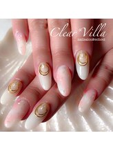 ネイルサロンクリアヴィラ(nail salon clear villa)/ナチュラルタイダイ
