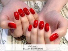 グランディール(Grandir)/赤×赤ラメ