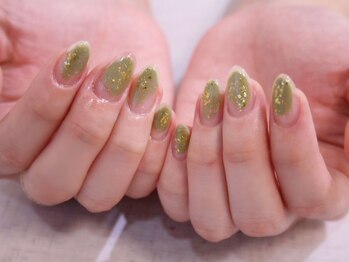 ラルネイル 大宮(Lull. nail)/*カーキ*ニュアンス*