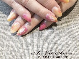 桃ネイル