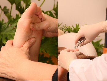 にしむら鍼灸接骨院 千林院の写真/《フットケア×爪切り★》お忙しい方や妊婦さんもご利用可能◎丁寧な施術で足元もしっかりケア♪