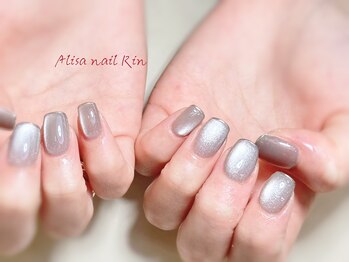 アリサネイル(ALISA NAIL)/マグネットミラーフレンチ