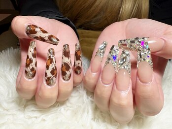 シェル ネイル(Cher nail)/きらきら鬼ロング【Cher nail】