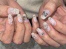 レースネイル/クリアネイル/白