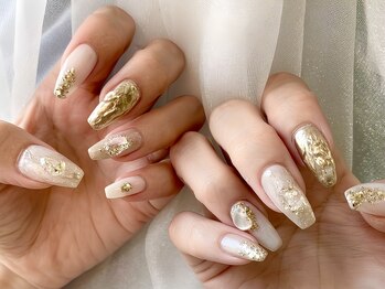 シシュ 梅田店(SyiSyu)の写真/パラジェル登録店★デザインは好きだけど長さが揃ってなくて満足できない方に◎ジェルで長さ出し１本～対応