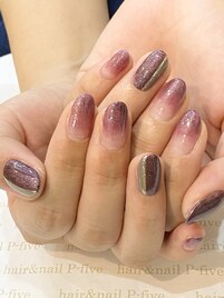 縦ラインで爪長効果☆