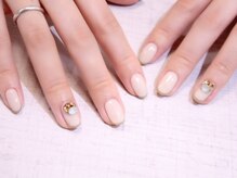 ラルネイル 大宮(Lull. nail)/＊グレージュ＊Vカット＊