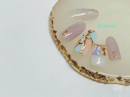 新作　ニュアンス大理石ネイル