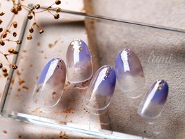 ブルーニュアンスネイル