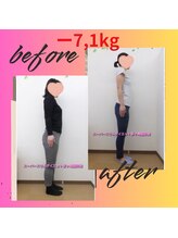 スーパースリムダイエット茅ヶ崎 茅ヶ崎整体院/3ヵ月－7,1ｋｇ減ダイエット♪