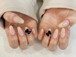 ワンカラー/リボン/シンプル