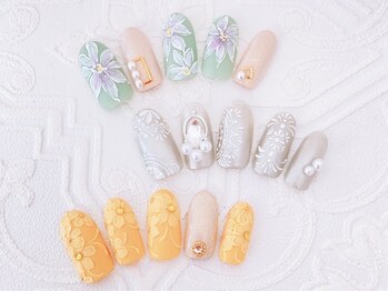 ネイルサロン ラピスラズリ(Nailsalon. Lapislazuli)の写真/【新規限定&初回オフ無料◇定額コース¥7700~¥11000】大手出身ベテランネイリストが季節感溢れる旬の指先へ