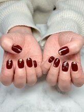 オレンジスティック/ミラー　ハート　バレンタイン