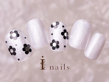 アイネイルズ 町田店(I nails)/フラワーホロネイル7980円