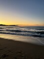北大路東洋鍼灸整骨院 夕日ヶ浦の海が大好きです。