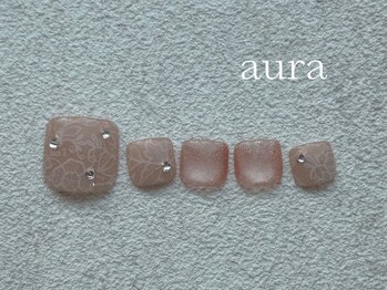 アウラ(aura)の写真/【フットスパ・スクラブ・プチマッサージ付】余白のある空間でまるでスパのようなフットケア・ネイルを☆