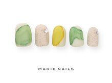 マリー ネイルズ いわきラトブ店(MARIE NAILS)/定額6,600円税込　グリーン1207a
