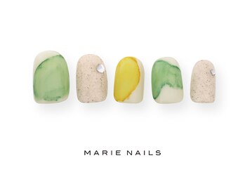 マリー ネイルズ いわきラトブ店(MARIE NAILS)/定額6,600円税込　グリーン1207a