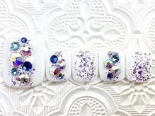 タフィーネイル 宜野湾コンベンションシティ店(TaffyNail)/フット グランドデザイン 6990円