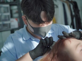 ルテン(RUTEN)の写真/新感覚！スカルプケアメニュー導入★専用マシンで頭皮に美容液を浸透させて育毛を促進！リラックス効果も◎