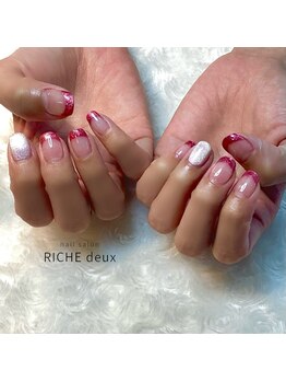 リッシュ ドゥ(RICHE deux)/秋マグネットフレンチネイル
