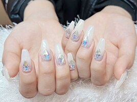 ラメグラデーションネイル