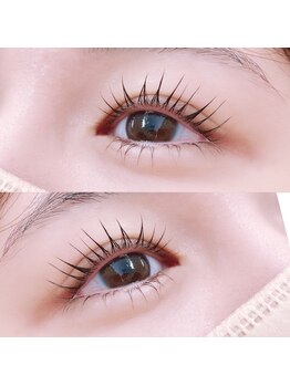 エバーアイズ ルチアネイル 新宿南口店(EVER EYES×e+LUCIA NAIL)の写真/パリジェンヌ6000円/似合わせまつげパーマ5000円/韓国風ブラックティントパーマもご用意★束感仕上げもOK！