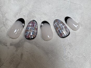 ブラックフレンチ　ツィード