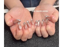 エンジェル(ANGEL)/フレンチ　マーブルネイル