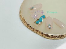 フランセス(Frances)/新作　ターコイズ×お花アート