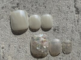 ホワイトフットネイル