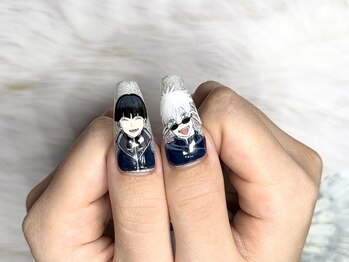 呪術廻戦ネイル 五条悟ネイル