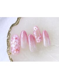 桜ネイル￥7980