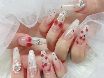 南堀江ネイル/さくらんぼネイル