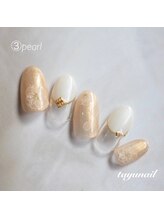 たゆ ネイル(たゆnail)/たらしこみ風ネイル☆お花ネイル