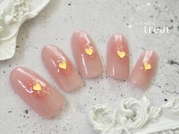 トリート(treat)/シンプル7月/チークネイル