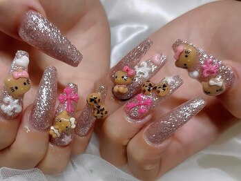 リンネイル 新大久保店(Rin Nail)/#待ち込みデザインOK　#付け放題